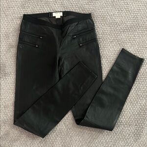 Helmut Lang Black Lamb Leather Leggings
